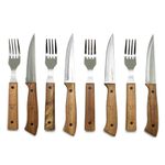 Set-x8-Cuchillos-y-Tenedores-Acero-Inoxidable-Mango-Madera