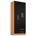 Ropero-Pop-3-puertas-2-cajones-68x174x38-cm-canela-negro