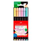 Marcadores-FABER-CASTELL-Supersoft-6-un.-Pastel-Punta-Pincel