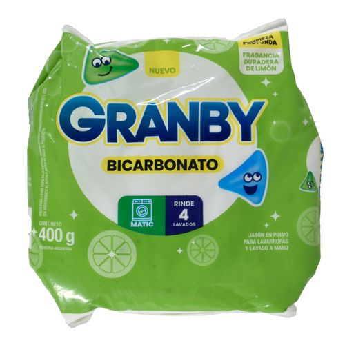 Detergente en Polvo GRANBY 400 g