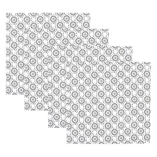 Set x 4 Servilletas 40x40 cm Estampado Gris