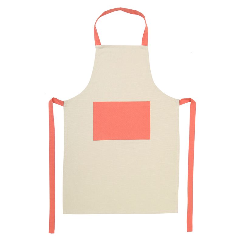 Delantal-con-Peto-60x90-cm-Beige---Salmon