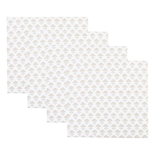 Set x 4 Servilletas 40x40 cm Beige
