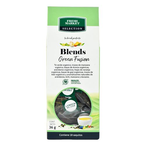 Té FRESH MARKET Selection Green Fusion 18 Sobres