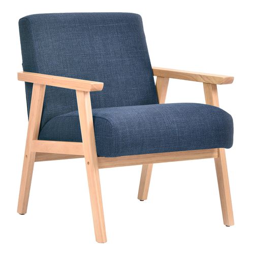 Butaca Soft azul 60x74x80