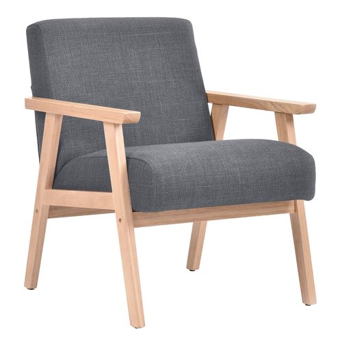 Butaca Soft gris 60x74x80 cm