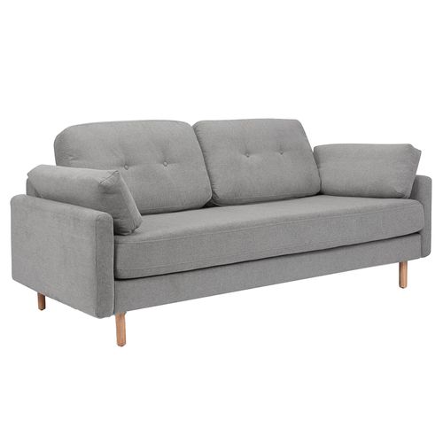 Sofa 3 cuerpos Budapest gris 208x88x86 cm