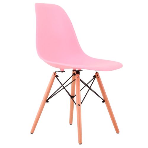 Silla Eames rosa 46x50x84 cm