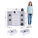 Comoda-Zapatera-Versatil-2-Puertas-4-Cajones-135x119x44-cm