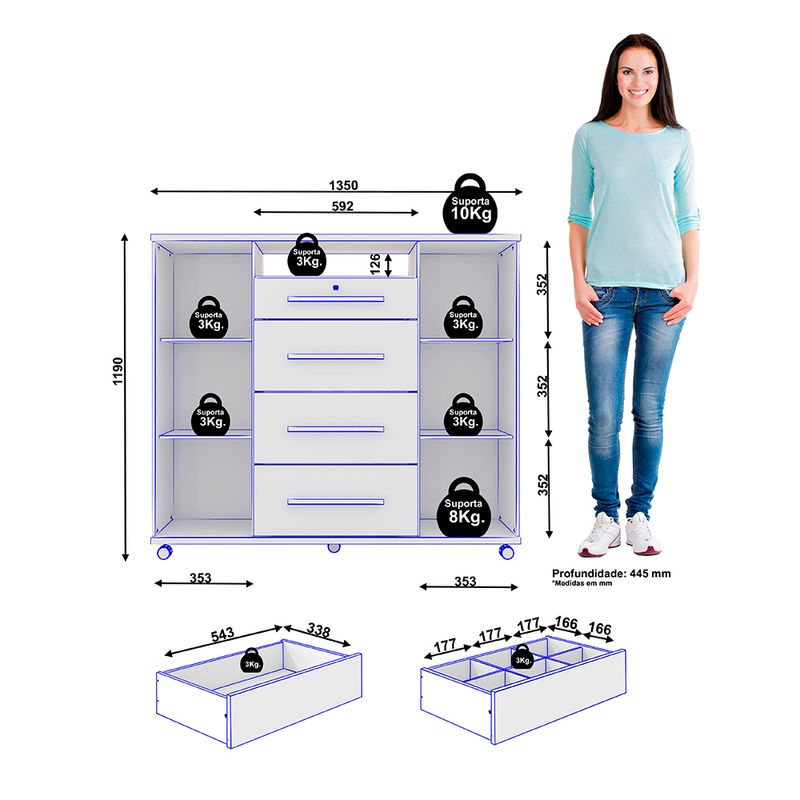 Comoda-Zapatera-Versatil-2-Puertas-4-Cajones-135x119x44-cm