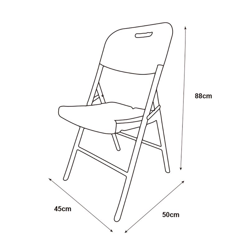 Silla-negra-plegable-47x51x86-cm