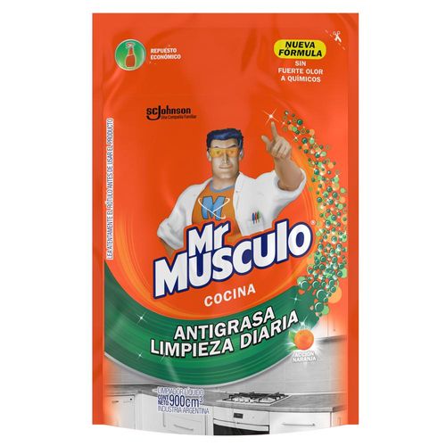 Limpiador MR. MUSCULO Cocina Advanced doy pack 900 ml
