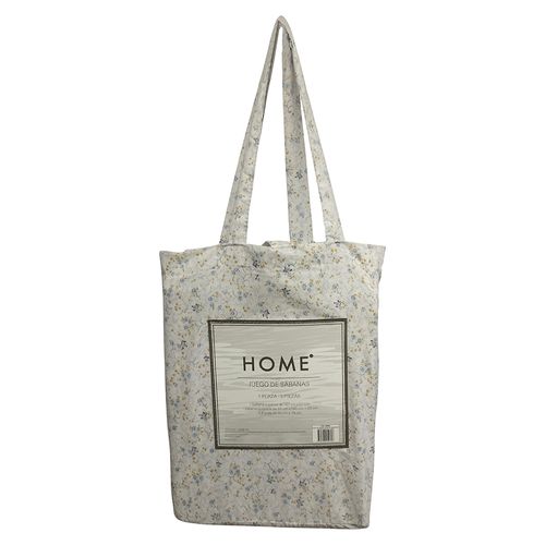 Juego de sabanas HOME King Microfibra estampado flores