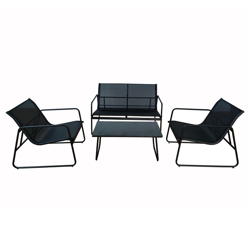 Set-de-Jardin-4-piezas-en-textilina-negra
