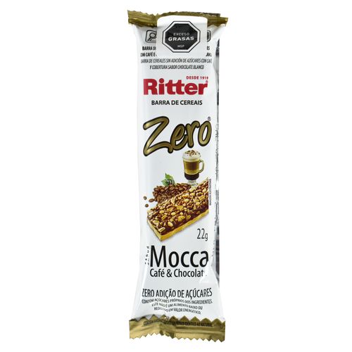 Barrita Cereal RITTER Sin Azúcar Café Chocolate Blanco 22 g