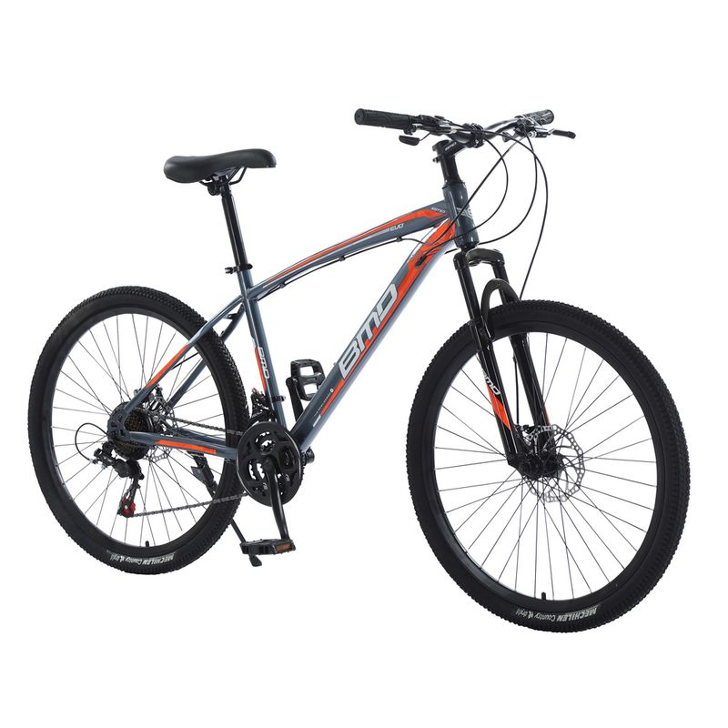 Bicicleta-BMD-R.-29-Acero---21-Velocidades-Negra-Naranja