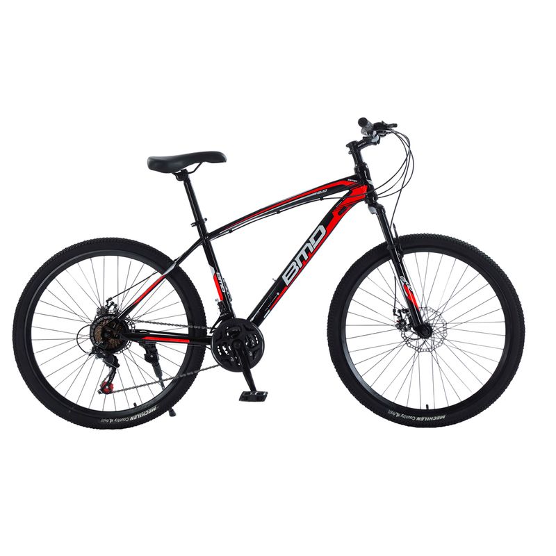 Bicicleta-BMD-R.-27.5-Acero---21-Velocidades-Negra-Roja