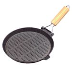 Plancha-grill-red-con-mango-en-madera-diametro-24cm-hierro