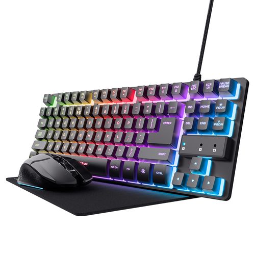 Combo Gaming TRUST GXT794 3 en1 Teclado/Mouse/Mouse Pad