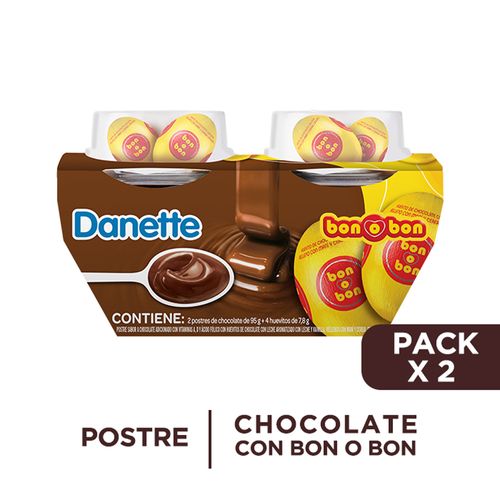 Postre DANETTE chocolate con huevo BON O BON 118 g