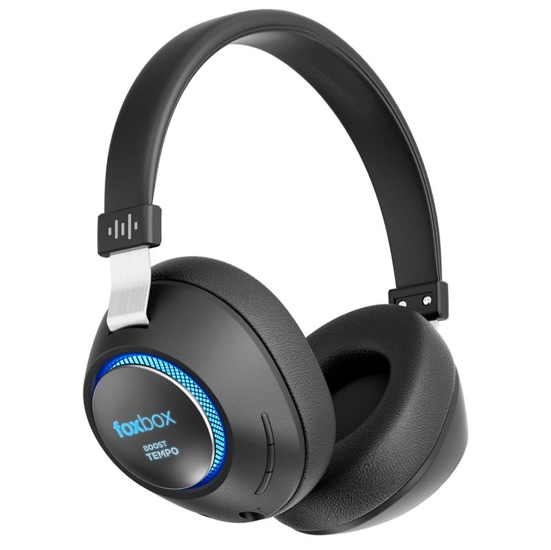 Auricular-bt-FOXBOX-tempo-negro-led