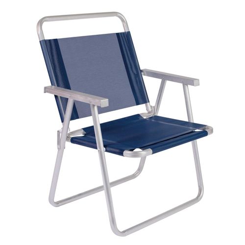 Silla oversize azul en aluiminio MOR