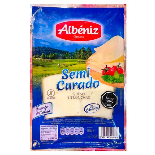 Queso Semicurado en Lonchas ALBENIZ 55 g