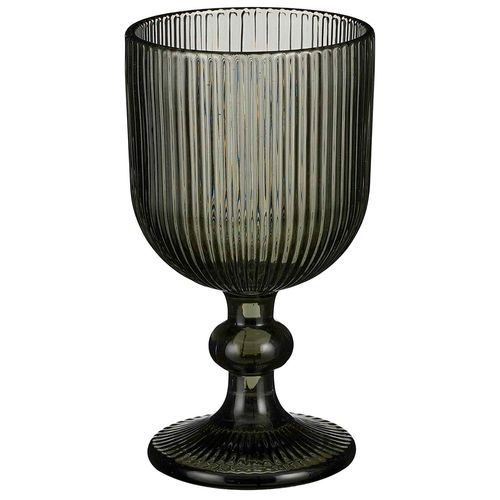 Copa de vino 145 x 8 cm vidrío negro