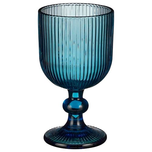 Copa de vino 145 x 8 cm vidrío azul
