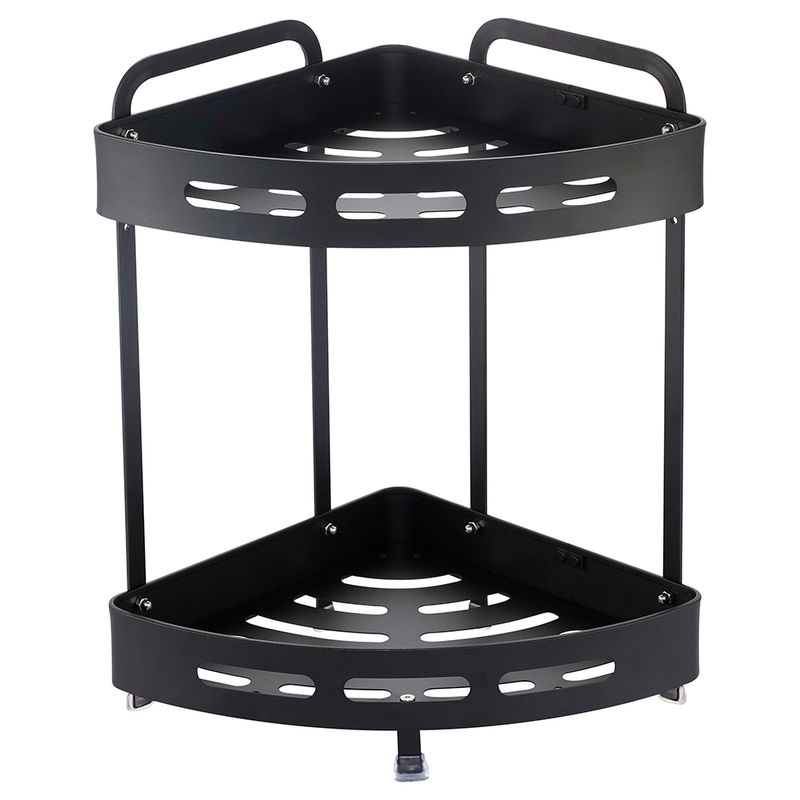 Rack-esquinero-para-baño-2-pisos-en-aluminio-negro