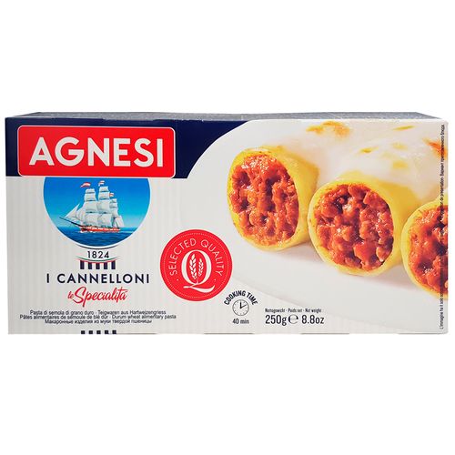 Fideo Cannelloni de sémola AGNESI 500 g