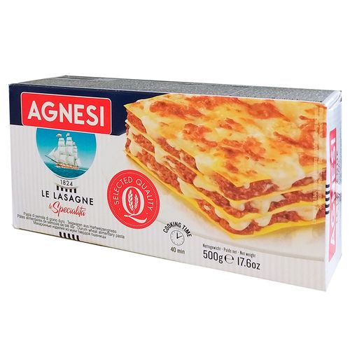 Lasaña AGNESI Nº87 500 g