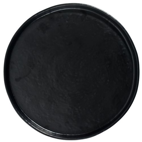 Plato llano melamina negro 27,3 x 2 cm