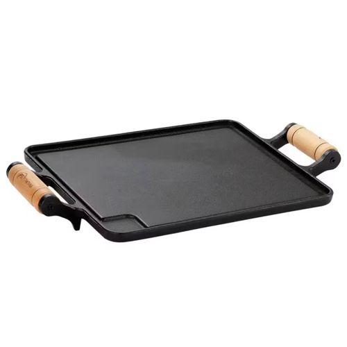 Plancha de hierro con asas 38,5x24,2x1 cm