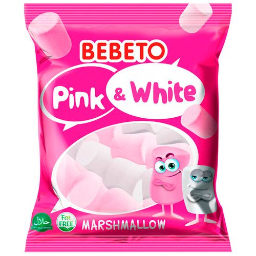 Marshmallow BEBETO Pink & white 135g