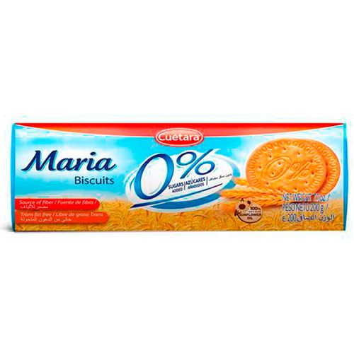 Galletitas Maria CUÉTARA 0% azúcar 200 g