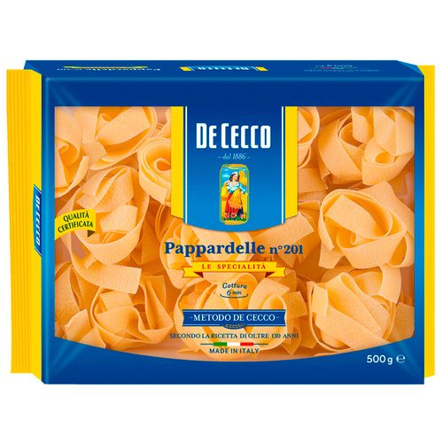 Fideos pappardelle DE CECCO de trigo duro 500 g