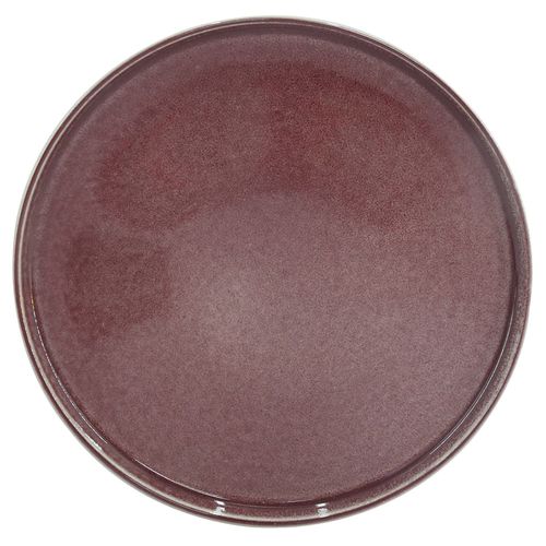 Plato 26,5 cm Cerámica Reactive Glaze Bordó