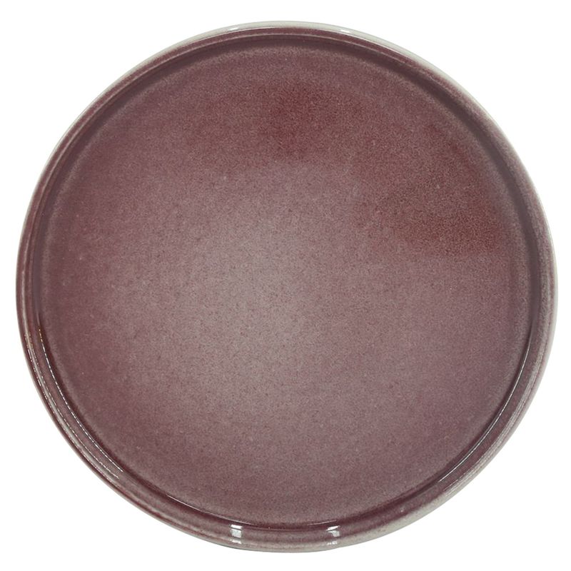 Plato-21-cm-Ceramica-Reactive-Glaze-Bordo
