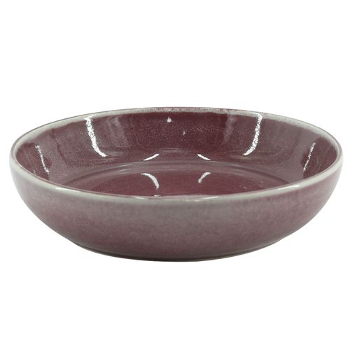 Plato Hondo 20 cm Cerámica Reactive Glaze Bordó