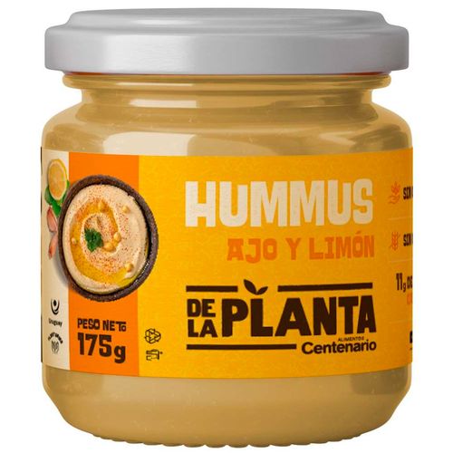 Hummus Ajo y Limón DE LA PLANTA 175 g