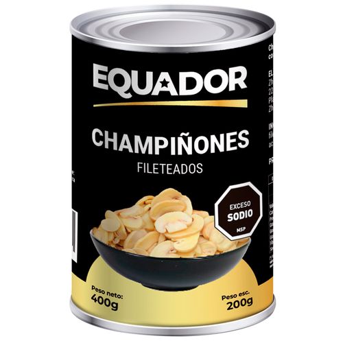 Champiñón fileteado EQUADOR 400 g