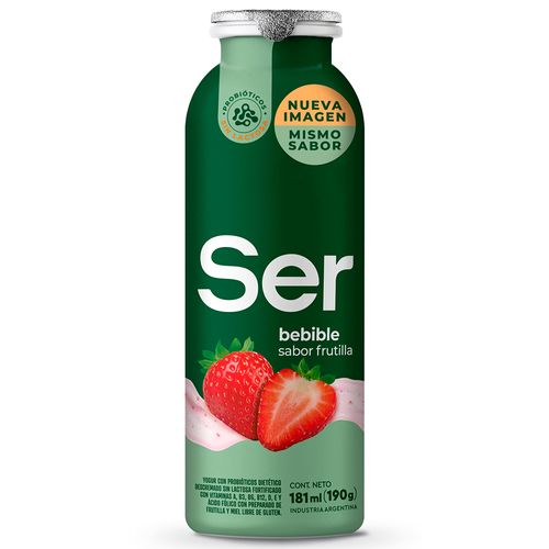 Yogur Frutilla SER Natural 190 g