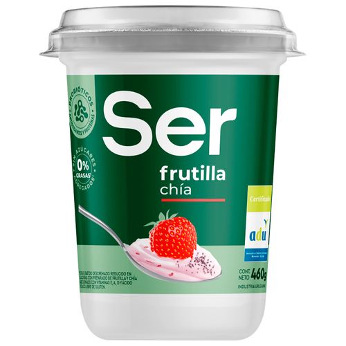 Yogur SER Batido con Frutilla y Chia 460 g