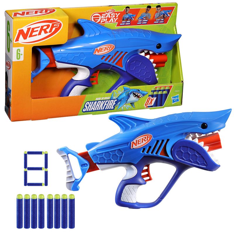 Pistola-NERF-Lanza-Dardos-Wild-Sharkfire