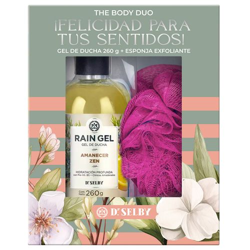 Estuche gel de ducha RAIN GEL amanecer z + esponja