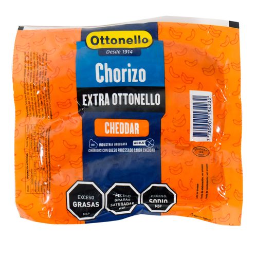 Chorizo Extra con Cheddar OTTONELLO x 3 un.