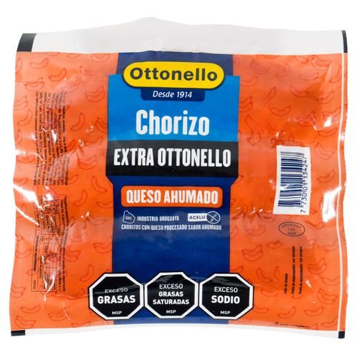 Chorizo Extra con Queso Ahumado OTTONELLO x 3 un.