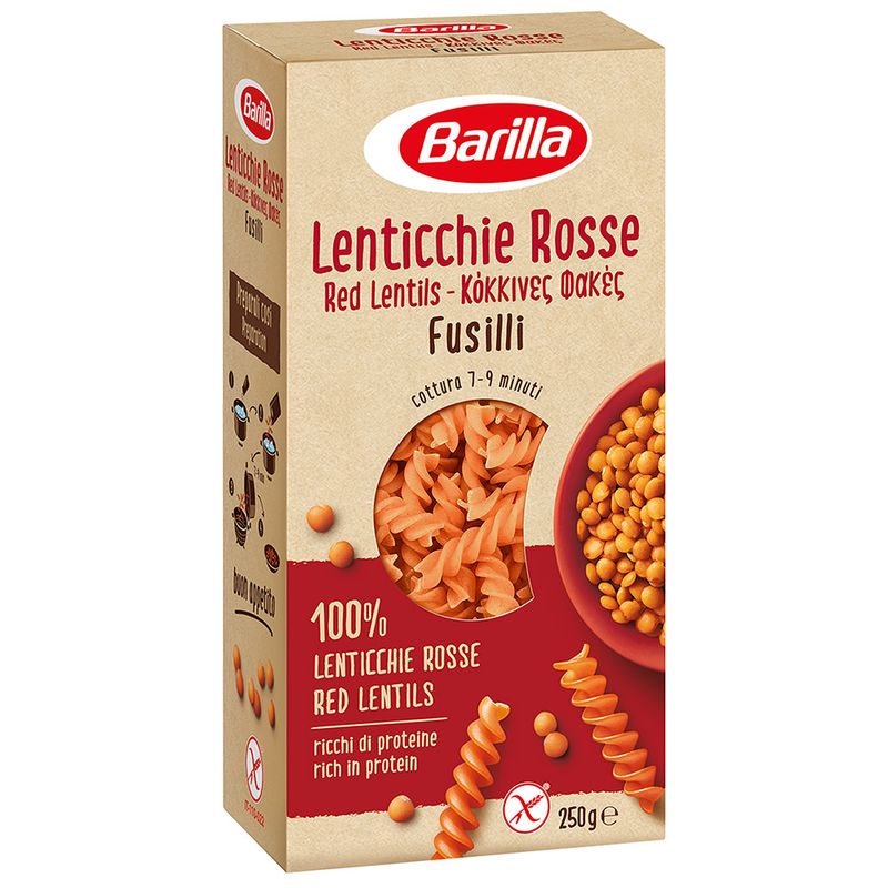 Fideos-fusilli-de-lenteja-roja-BARILLA-250-g