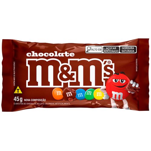 Confites de chocolate M&M plain 80 g